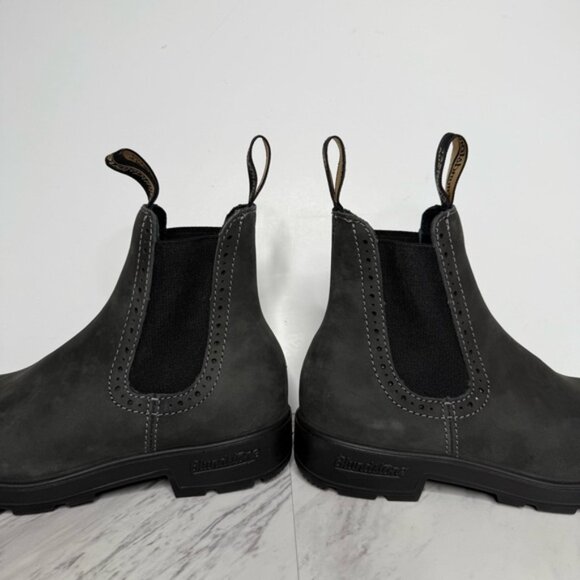 Blundstone 1630 Rustic Black Gray Chelsea Leather Boot 3.5 / 6.5 - Picture 9 of 16